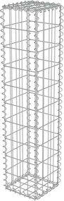 vidaXL horganyzott acél gabion fal fedéllel 20 x 20 x 100 cm