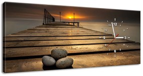 Gario Órás falikép Gyönyöru reggel a mólónál Méret: 100 x 40 cm