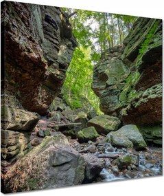 Vászonkép 40x40 Hegyek Kövek Sziklák