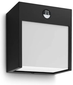 Brilagi-LED kültéri fali lámpa szenzorral TERNI LED/12W/230V fekete IP44
