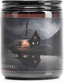 Férfias illatú szójagyertya Este a kandalló mellett ajándék neki 45h