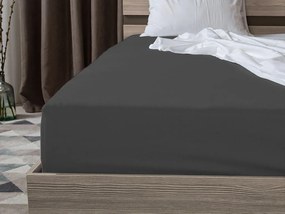 Jersey EXCLUSIVE sötétszürke lepedő 180x200 cm Grammsúly (rost sűrűség): Lux (190 g/m2)