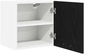 Függő szekrény Riga 2 pcs Fekete tölgy és fehér 40 x 31 x 40 cm