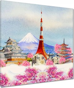 Vászonkép 80x80 Kirándulás Japánba