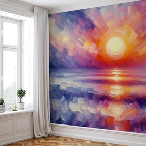 Fotótapéta - Színes művészeti naplemente (147x102 cm)