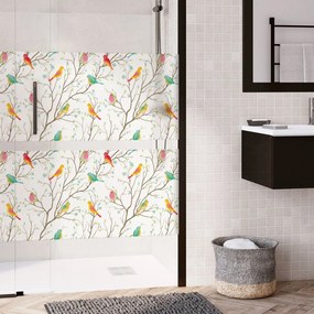 Ablakmatrica 200x40 cm Birds in the Forest – Ambiance