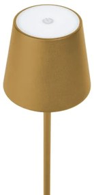 LED Dimmelhető kültéri asztali lámpa LED/4W/4000 mAh 3000/4000/5500K IP44 arany
