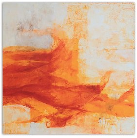 Gario Vászonkép Narancssárga akvarell minta Méret: 60 x 60 cm