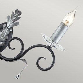Elstead klasszikus fali lámpa amarilli fekete szürke elsaml2-blk-silver