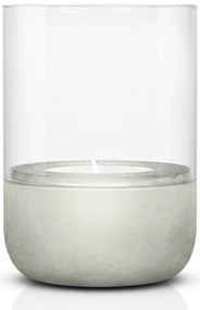 Üveg gyertyatartó beton talppal - Blomus