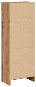 kézműves tölgy szerelt fa könyvespolc 40 x 24 x 109 cm