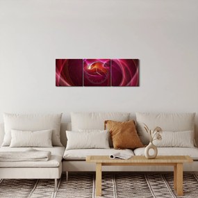 Kép - Világos vonalak (órával) (90x30 cm)