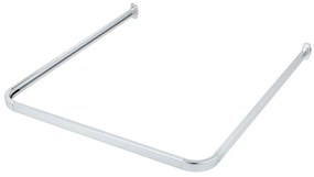 Fényes ezüstszínű zuhanyfüggöny rúd Era – Wenko