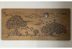 Li-Go 5478/DUB2 - Fényerőszabályozható LED fali dekoráció LED/24W/230V 130x60 cm tölgy