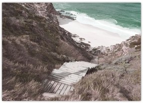 Üveg kép - Utazás a Smaragd-tengerhez (70x50 cm)