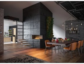 InFire - Sarok BIO kandalló 110x45 cm 3kW fekete