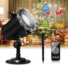 Projektor Led Lézer Projektor Ház Falra 16 Dia IP44 Távirányító