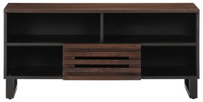 barna tömör mangófa TV-szekrény 100 x 34 x 46 cm