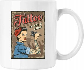 Tattoo bögre fehér 330ml