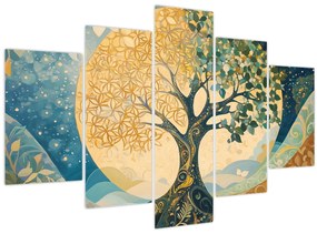 Kép – Életfa a holdban (150x105 cm)