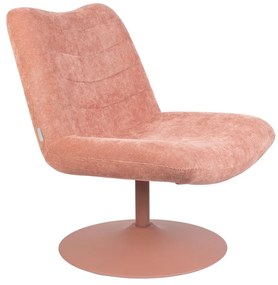 Rózsaszín bársony fotel Bubba – Zuiver