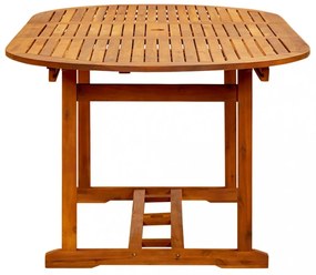 tömör akácfa kerti asztal 200 x 100 x 75 cm