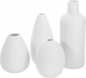 Kerámia váza szett 4 db-os kézzel készített skandináv vintage boho