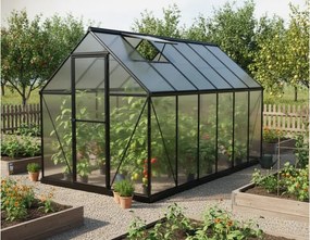 üvegház LANITPLAST SARANA 6x12 PC 4 mm fekete színű LG4335
