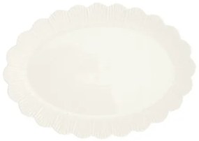 Porcelántálca ovál 36x26cm, Fleuri white