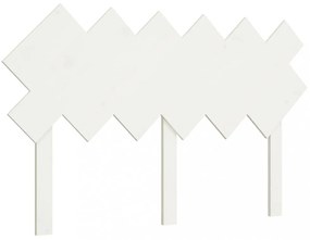 fehér tömör fenyőfa ágyfejtámla 132x3x81 cm