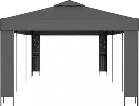 antracitszürke pavilon duplatetővel 3 x 6 m