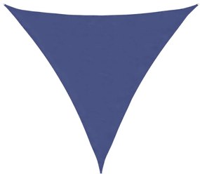 kék háromszögű oxford-szövet napvitorla 3,6 x 3,6 x 3,6 m