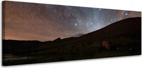 Vászonkép Kozmosz Csillagos égbolt 120x40