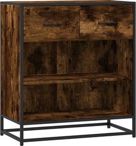 vidaXL komód füstölt tölgy 68x35x76 cm Gépelt fa