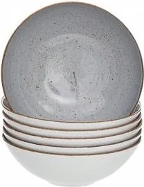 Lubiana Boss Mélytányér Leveshez, 6 darabos készlet, 18 cm, Föld Színei