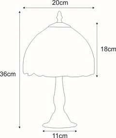 KAJA K-G081556 TECO Többszínű Színű Asztali Lámpa 1xE14 10W IP20