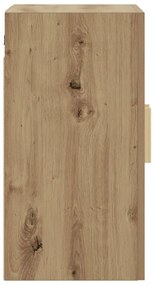 kézműves tölgy színű szerelt fa faliszekrény 60 x 31 x 60 cm