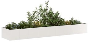 vidaXL növénytartó 360x80x40 cm rozsdamentes acél