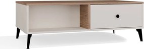 POINT 2S 110 dohányzóasztal 110x60x12 cm, kasmír- tölgy- fekete
