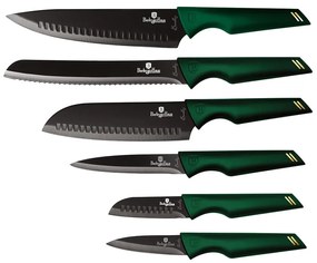 6 részes késkészlet smaragdzöld Berlinger Haus Emerald Collection