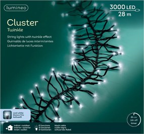 3000 LED-es kültéri/beltéri lámpa Hideg fehér 28m programozóval