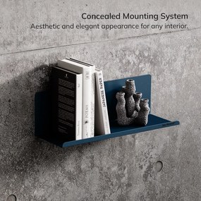 Fali polc JOANNE 400 mm, Modern: tengerészkék