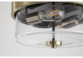 Searchlight 66210-2AB - PRESTON fürdőszobai mennyezeti lámpatest, 2 × E27 (max. 60 W), 230 V, IP44, Ø33 cm, sárgaréz