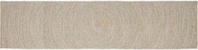 vidaXL Területszőnyegek Természetes és Fehér 80 x 400 cm Juta