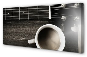 Canvas képek kávé gitár 125x50 cm