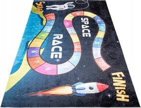 Gyerek Szőnyeg Színes 80x150 Versenypálya Kozmosz