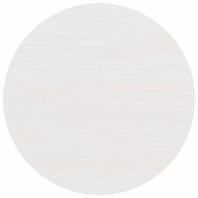 Dohányzóasztal Fehér 50 x 50 x 35 cm Tömör fenyőfa