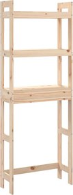 vidaXL tömör fenyőfa fürdőszoba állvány 63x26x171 cm