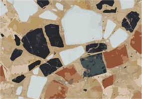 Flizelin tapéta 3D ragasztóval Fali Rusztikus kövek 208x146 Ragasztó