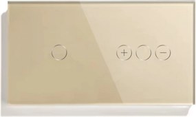 Egyetlen Érintőkapcsoló És Fényerőszabályzó Üvegkapcsoló